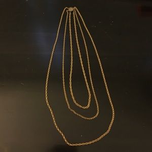 Vintage gold chain necklace